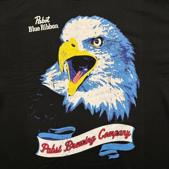Pabst Brewing Company American Bald Eagle Beer Promo Tee XL - Picture 2 of 4